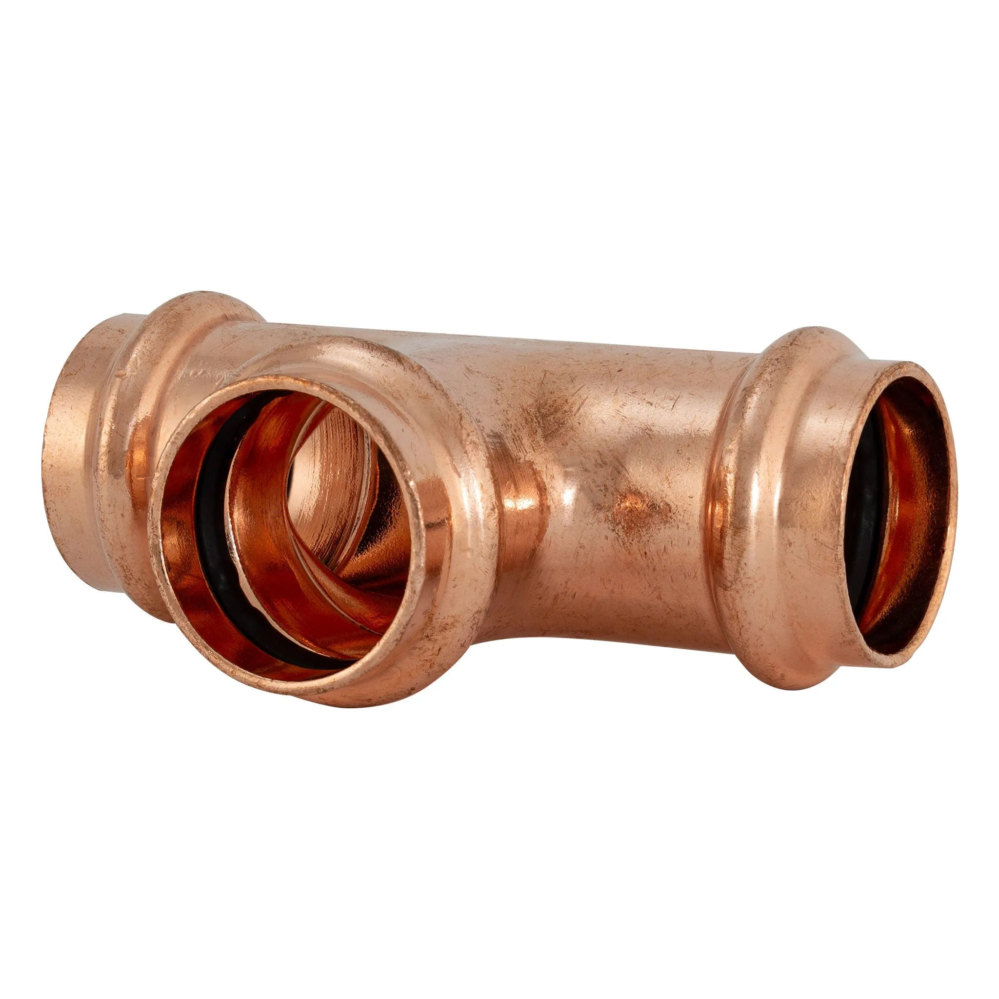 1-1/2" Press Copper Tee Fitting P x P x P Low Lead ProPress Compatible