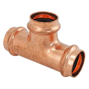 1-1/2" Press Copper Tee Fitting P x P x P Low Lead ProPress Compatible