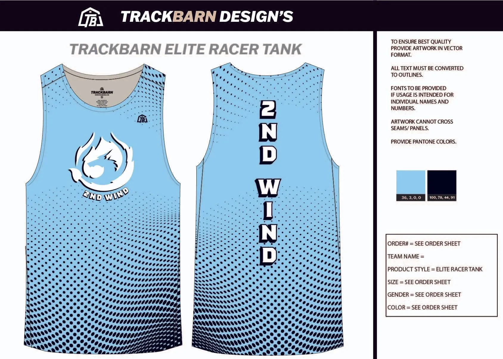 2nd-Wind- Mens Track Singlet