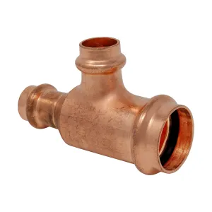 2" x 1-1/2" x 1-1/2" Press Copper Reducing Tee P x P x P Low Lead ProPress Compatible