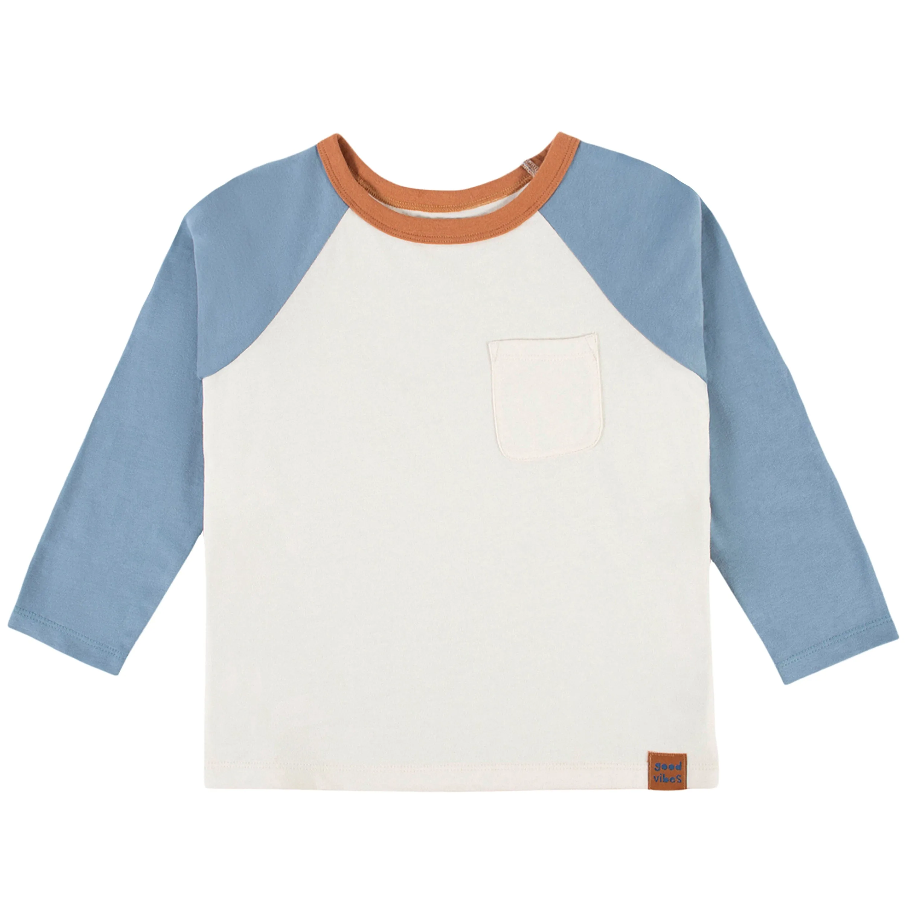 3-Pack Infant & Toddler Boys Blue Long Sleeve Tees