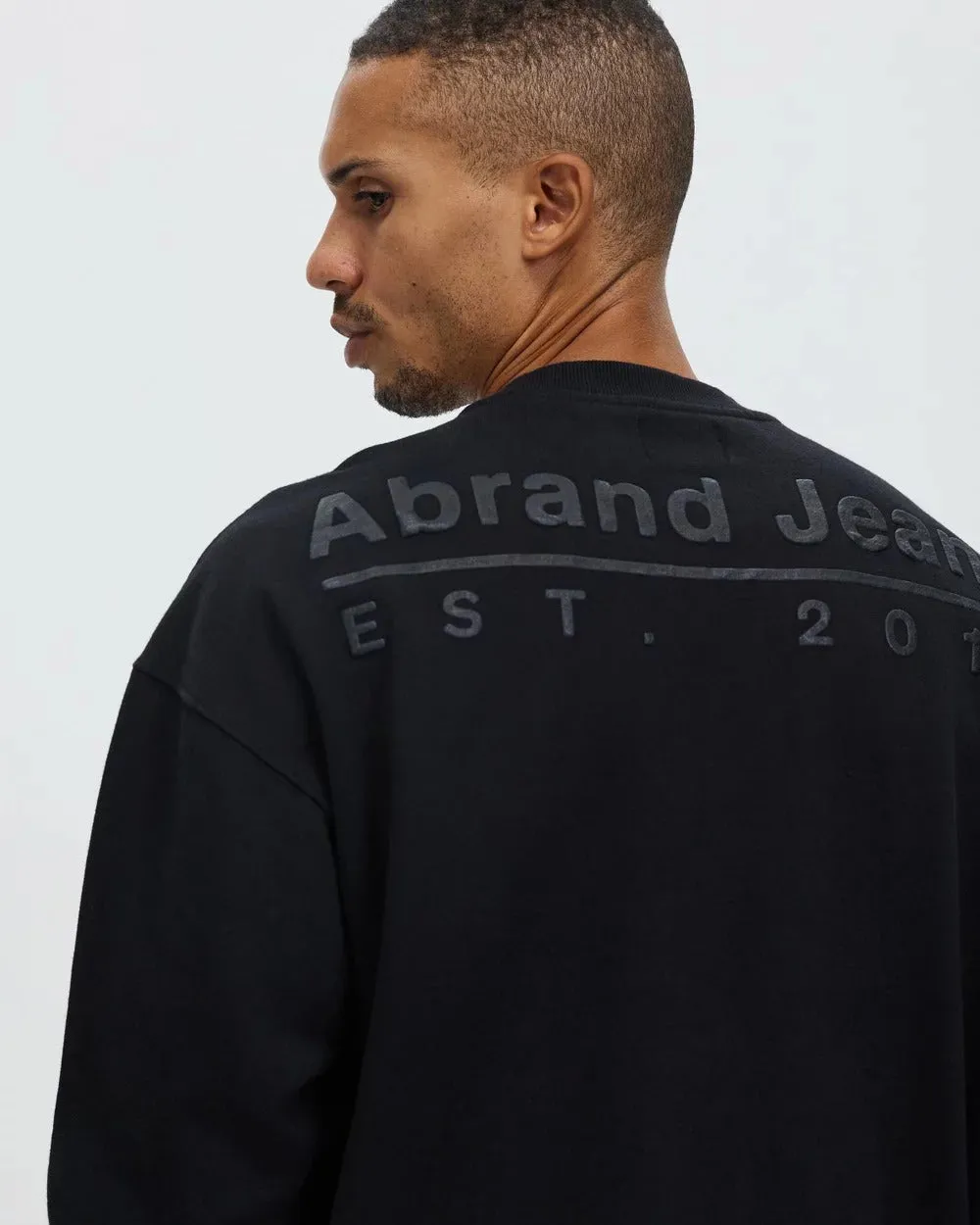 Abrand Mens A Team Crew Black