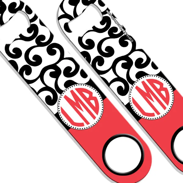 ADD YOUR NAME SPEED Bottle Opener – Monogram Swirls