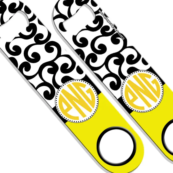 ADD YOUR NAME SPEED Bottle Opener – Monogram Swirls