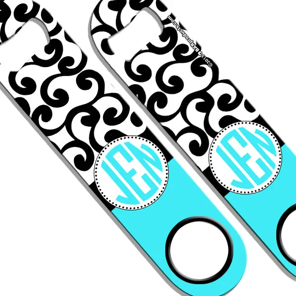 ADD YOUR NAME SPEED Bottle Opener – Monogram Swirls