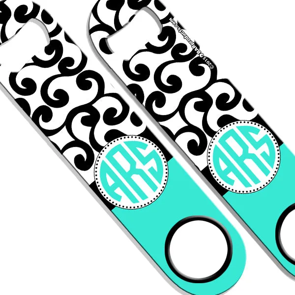 ADD YOUR NAME SPEED Bottle Opener – Monogram Swirls