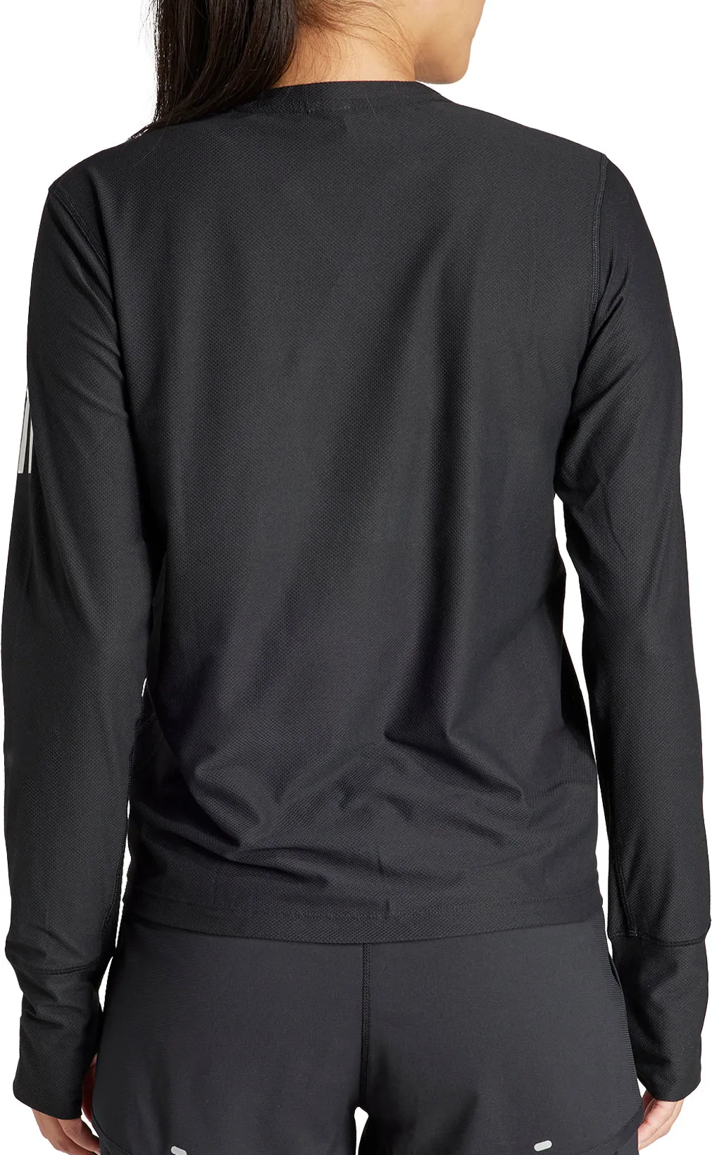 adidas Own The Run Long Sleeve Womens Running Top - Black