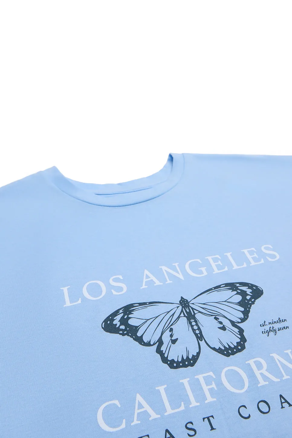 AERO Los Angeles California East Coast Butterfly Graphic Relaxed Tee