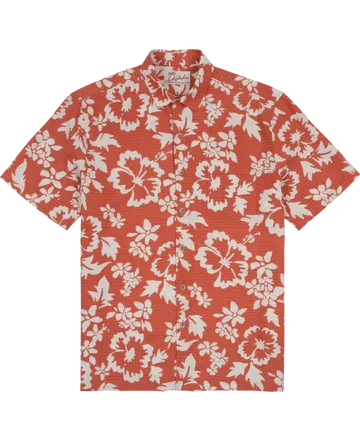 Alaula Short Sleeve Button Up Shirt - Coral