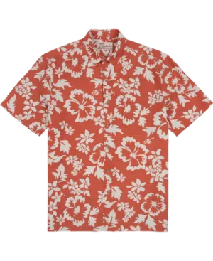 Alaula Short Sleeve Button Up Shirt - Coral