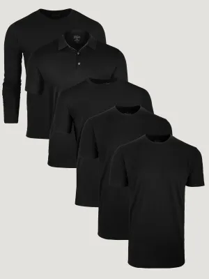 All Black Assorted Tall 5-Pack