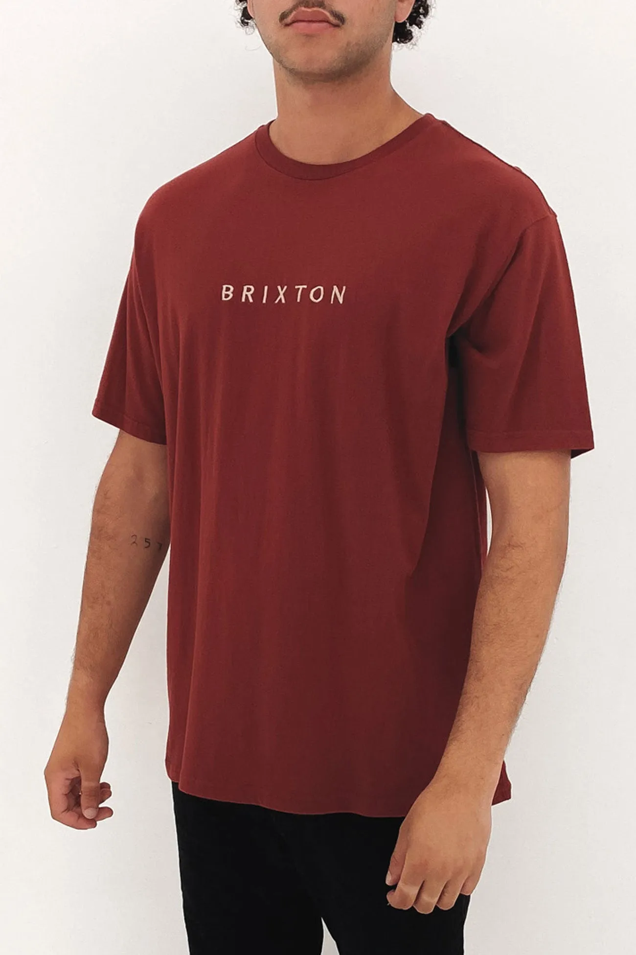 Alpha Line Short Sleeve Relaxed Tee Island Berry Garment Dye