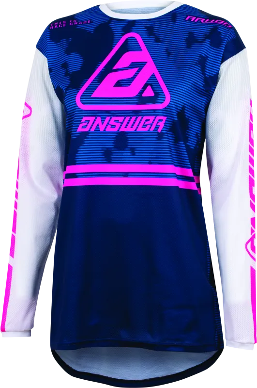 Answer 23 Arkon Trials Jersey Blue/White/Magenta Womens - 2XL