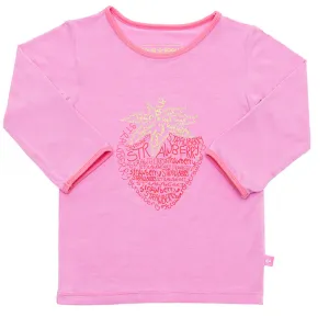 Bamboo long sleeve tee - Xanthe's strawberry