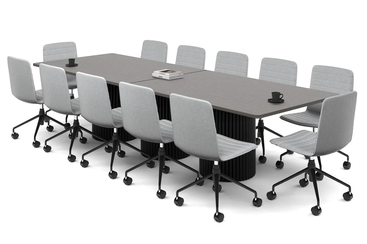 Baobab Circular Base Boardroom Rectangle Table - Rounded Corners  [3200L x 1100W with Rounded Corners]