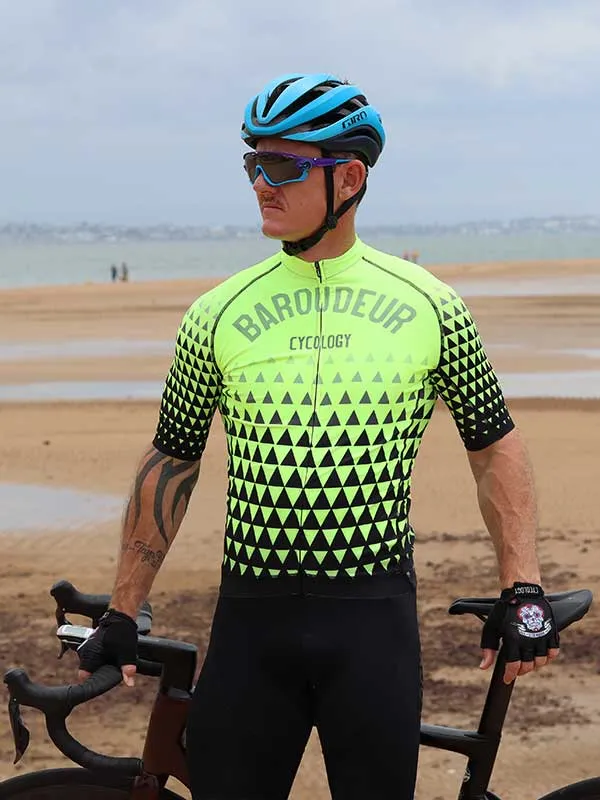 Baroudeur Men's Jersey Lime