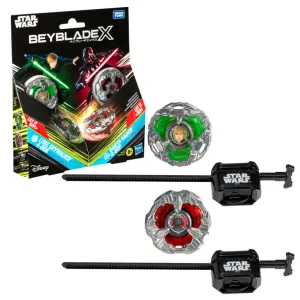 Beyblade X and Star Wars Collab Luke Skywalker 4-80B vs. Darth Vader 4-60B