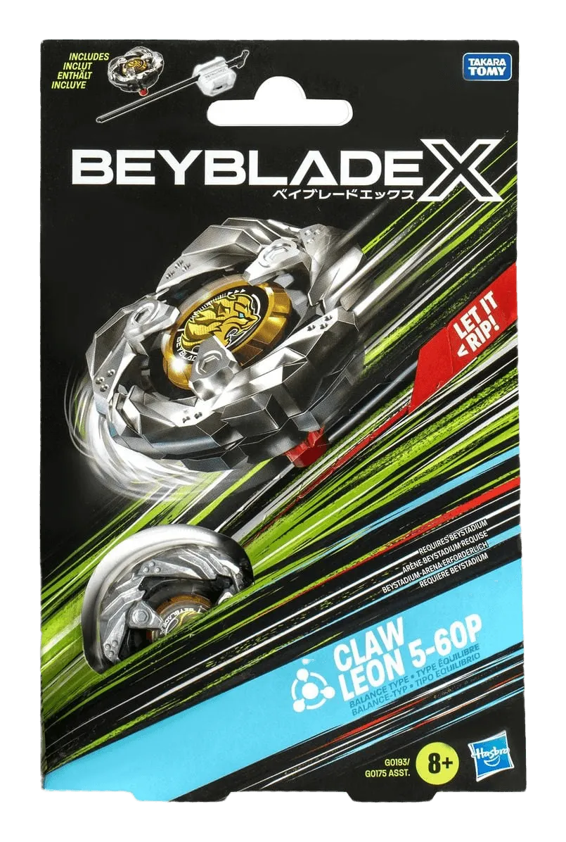 Beyblade X - Starter Pack Top and Launcher - Claw Leon 5-60P