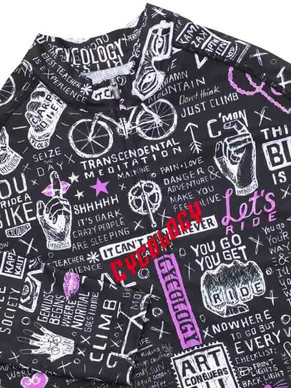 Bike Graffiti Men's Summer Long Sleeve Jersey