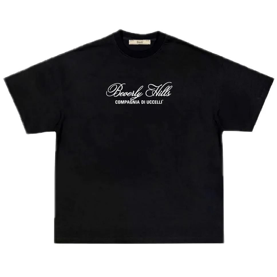 Birds "Beverly Hills" Onyx Oversized Ultra-Premium Box S/S T-Shirt