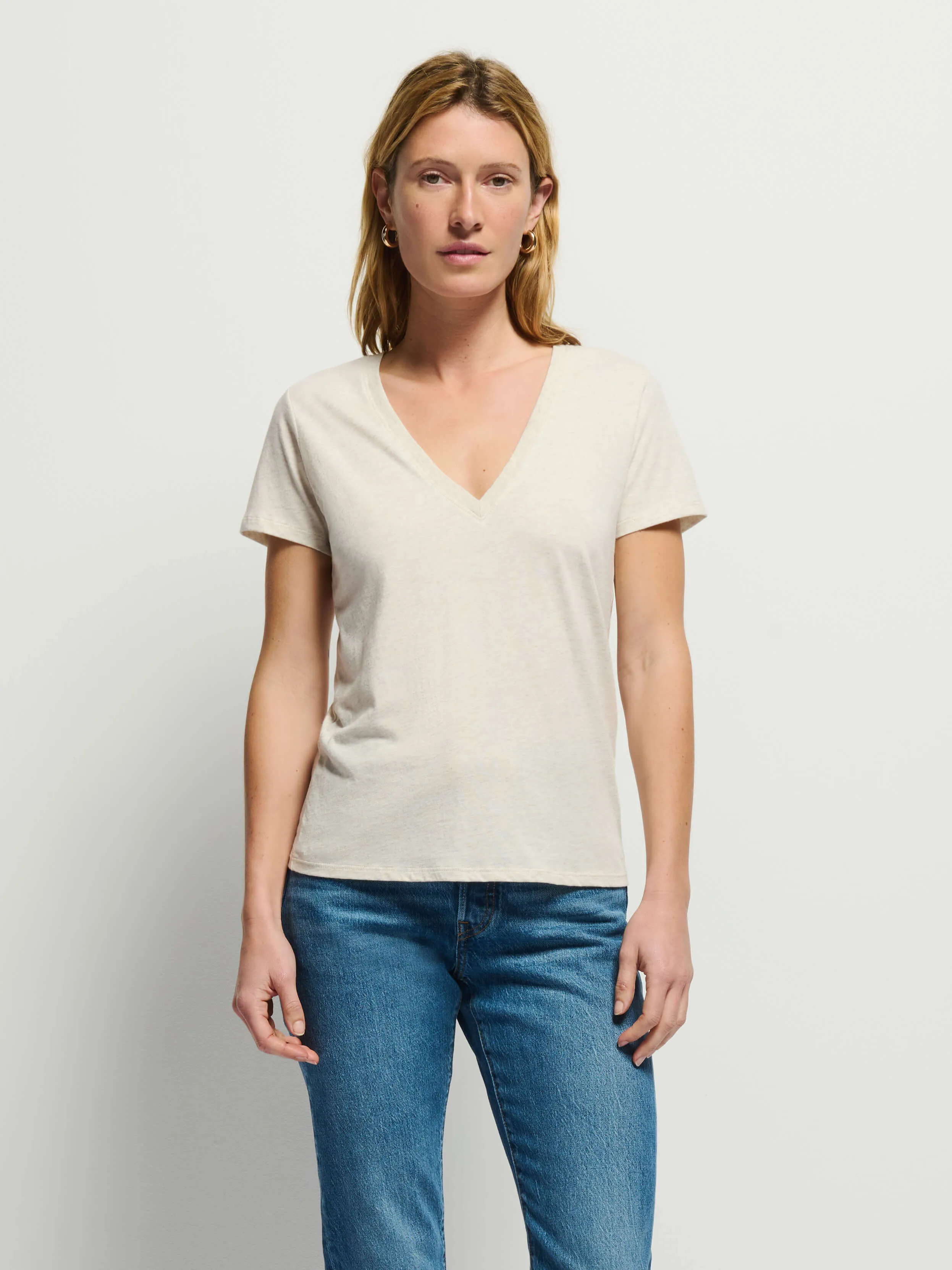 Blair Tee - Heather Oatmeal