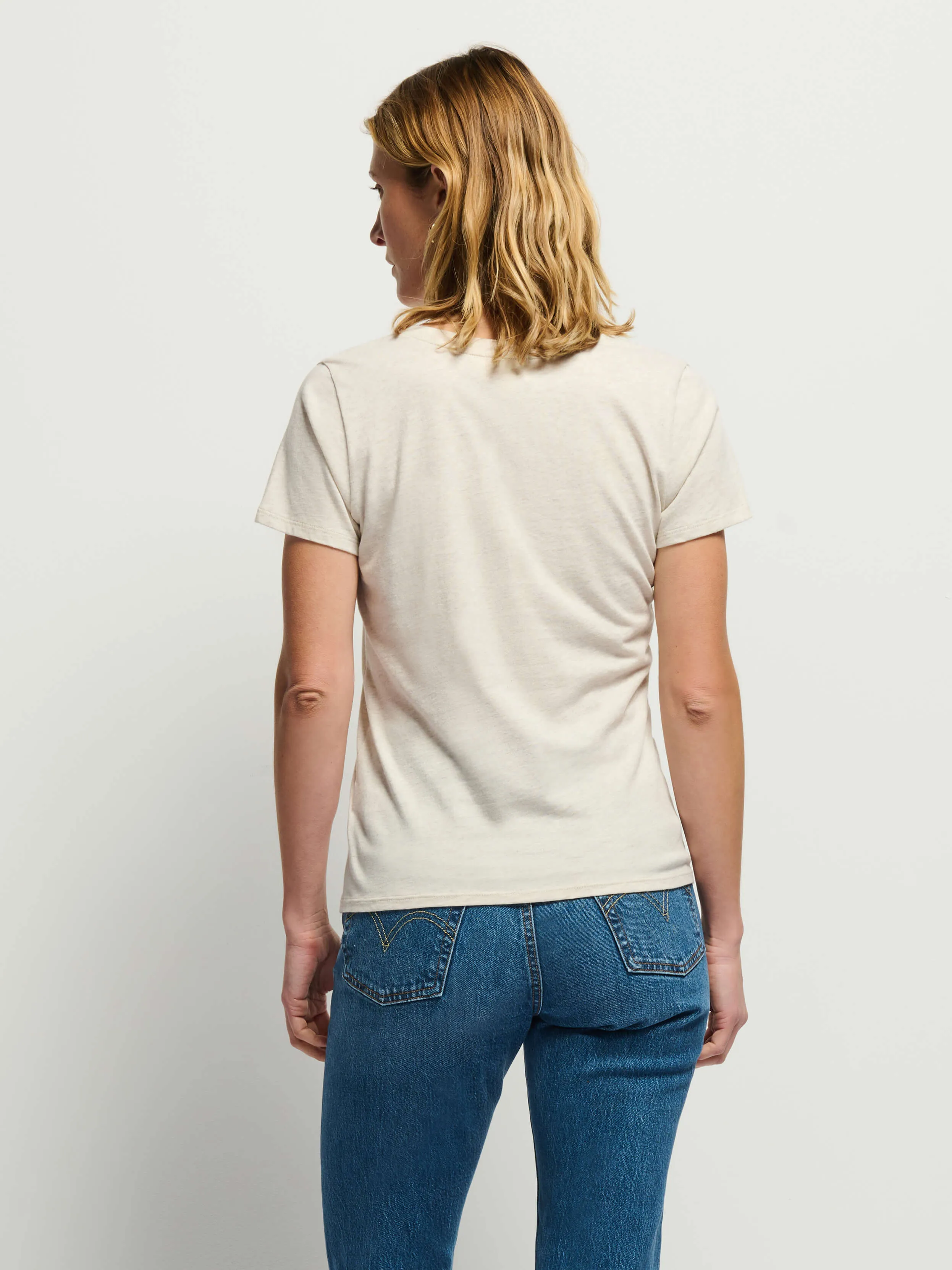 Blair Tee - Heather Oatmeal