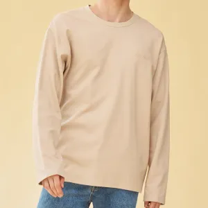 bound Longsleeve Waffle Tee - Oat