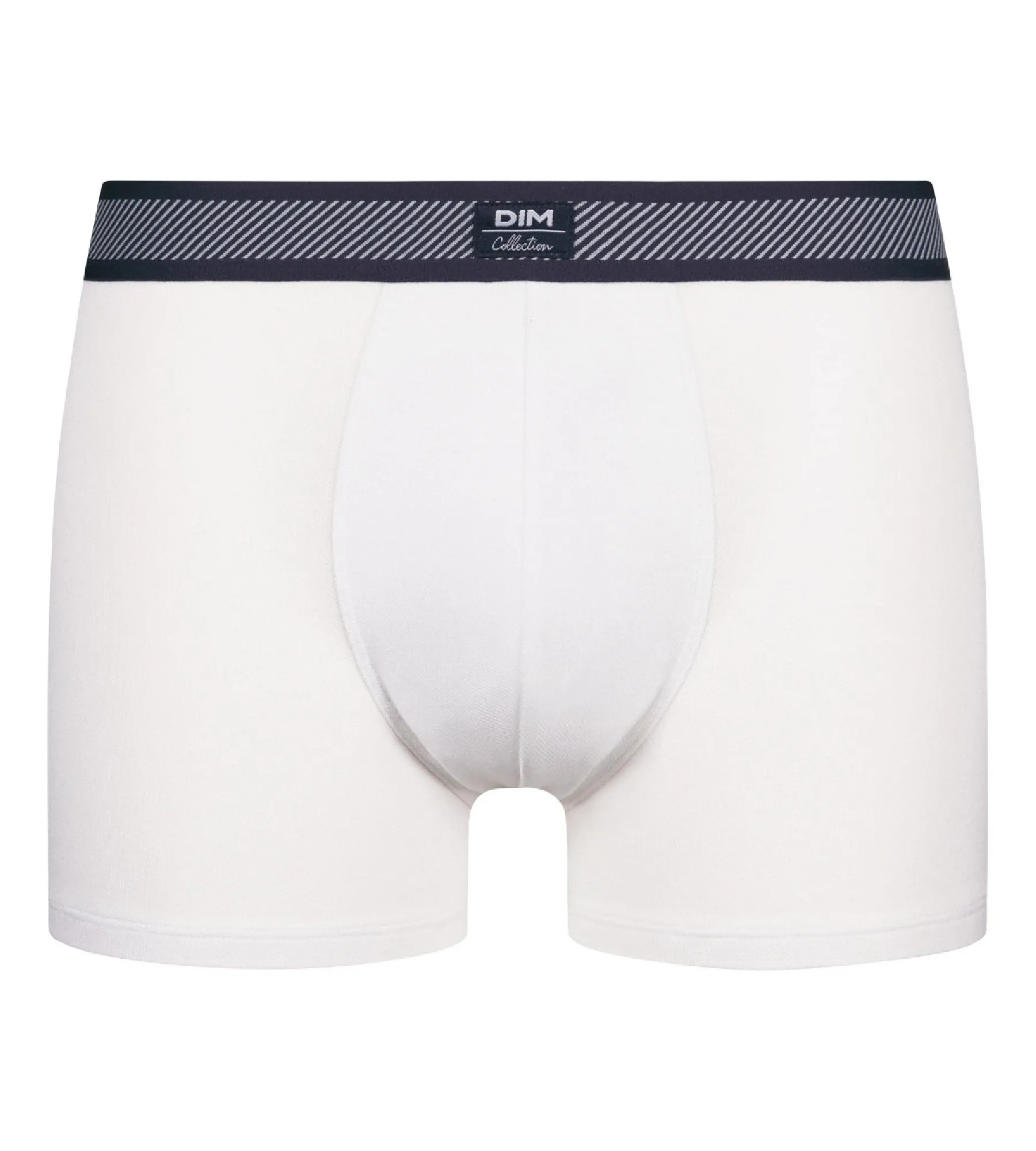 Boxer homme en coton modal à ceinture rayée Blanc Dim Smart