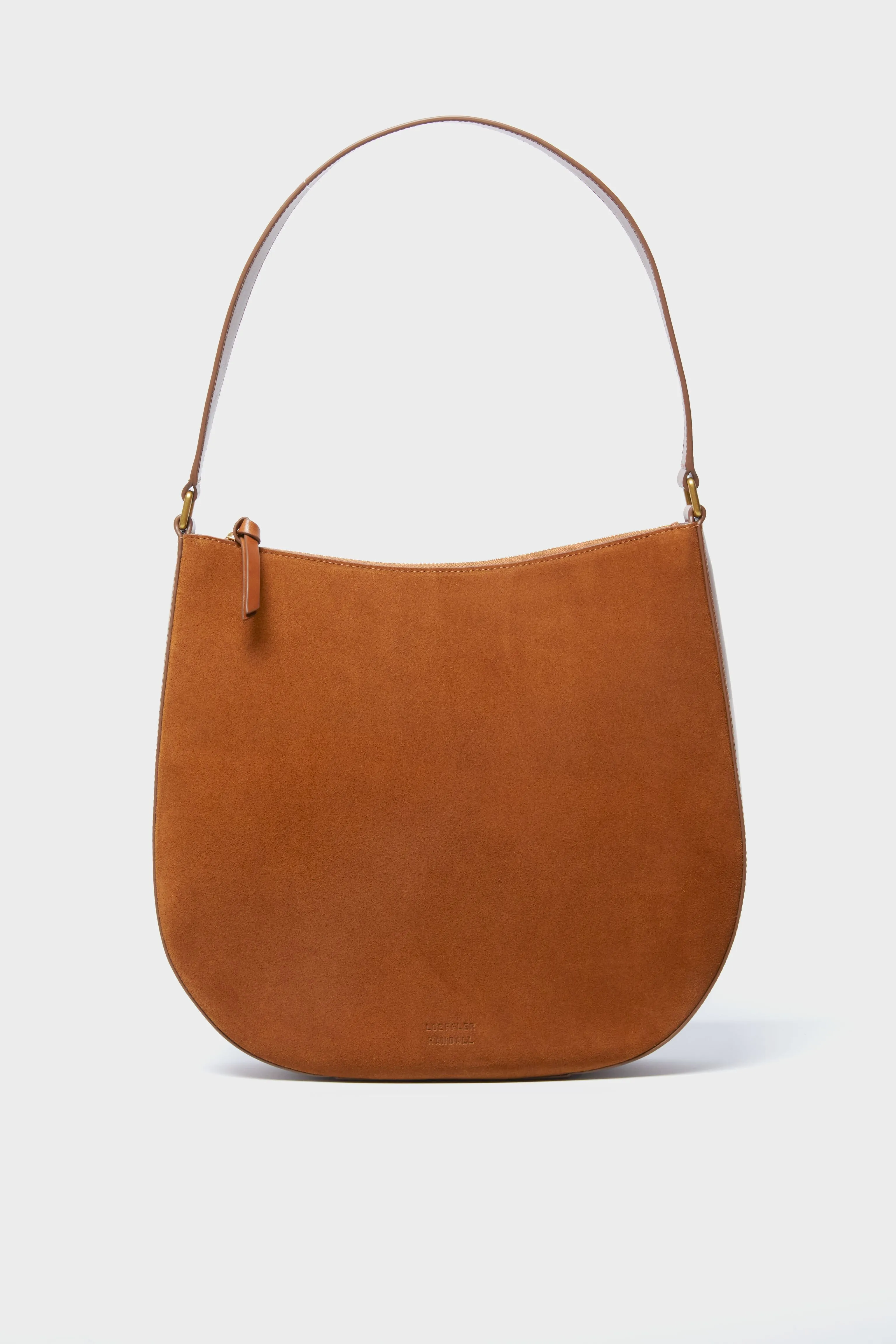 Cacao Split Suede Bowen Hobo Bag