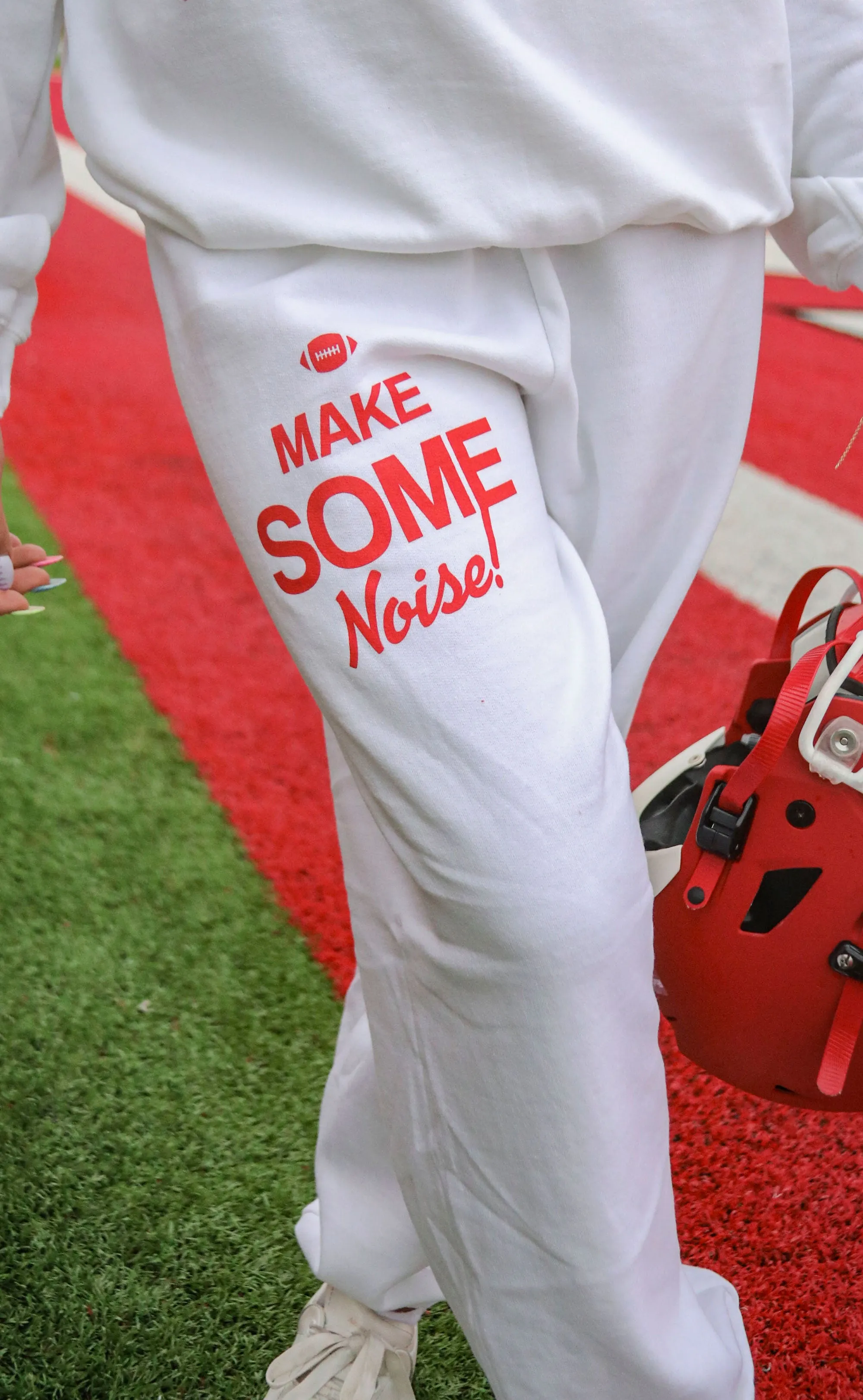 charlie southern: make some noise sweatpants - red