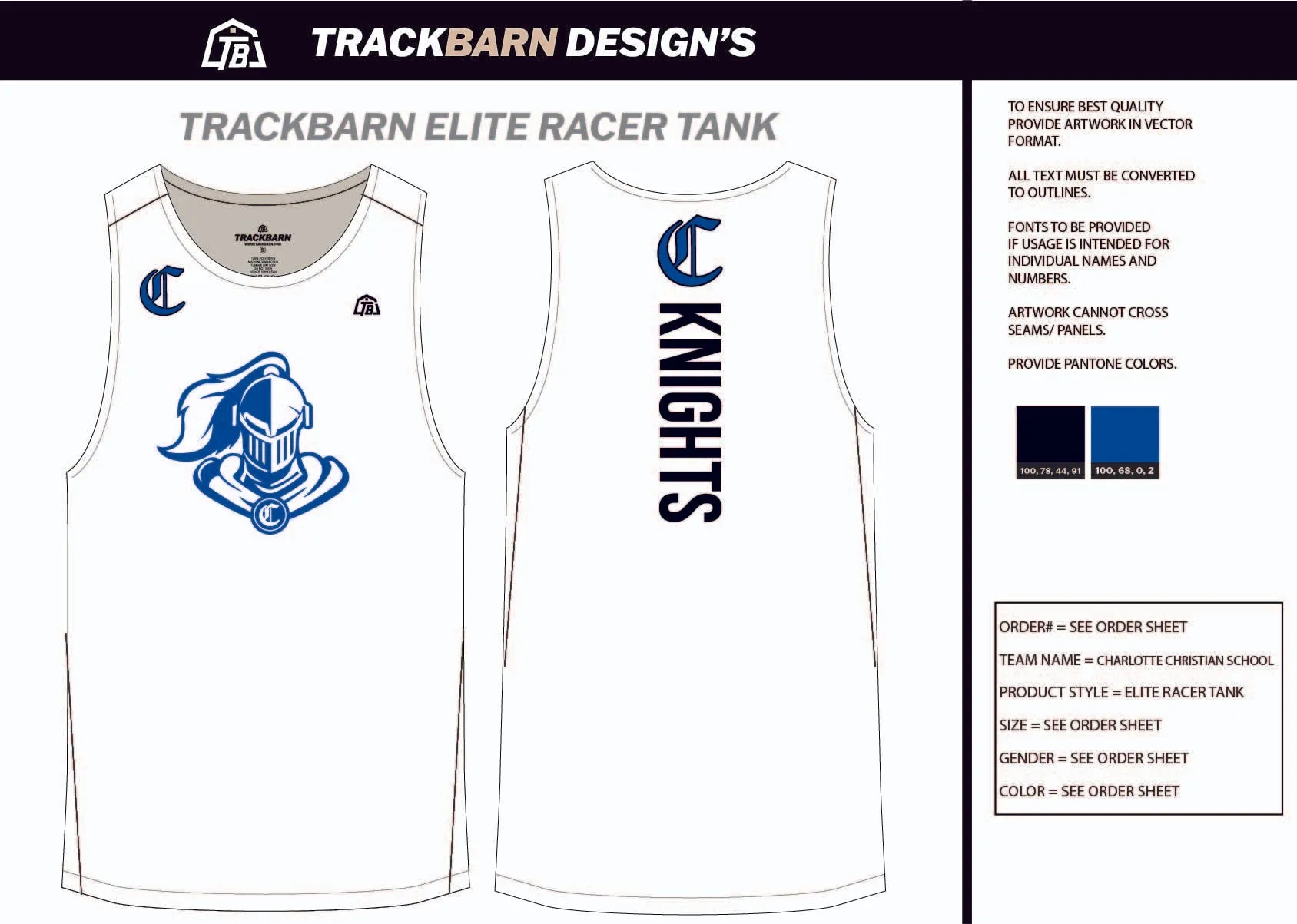 Charlotte-Christian-School Mens Track Singlet