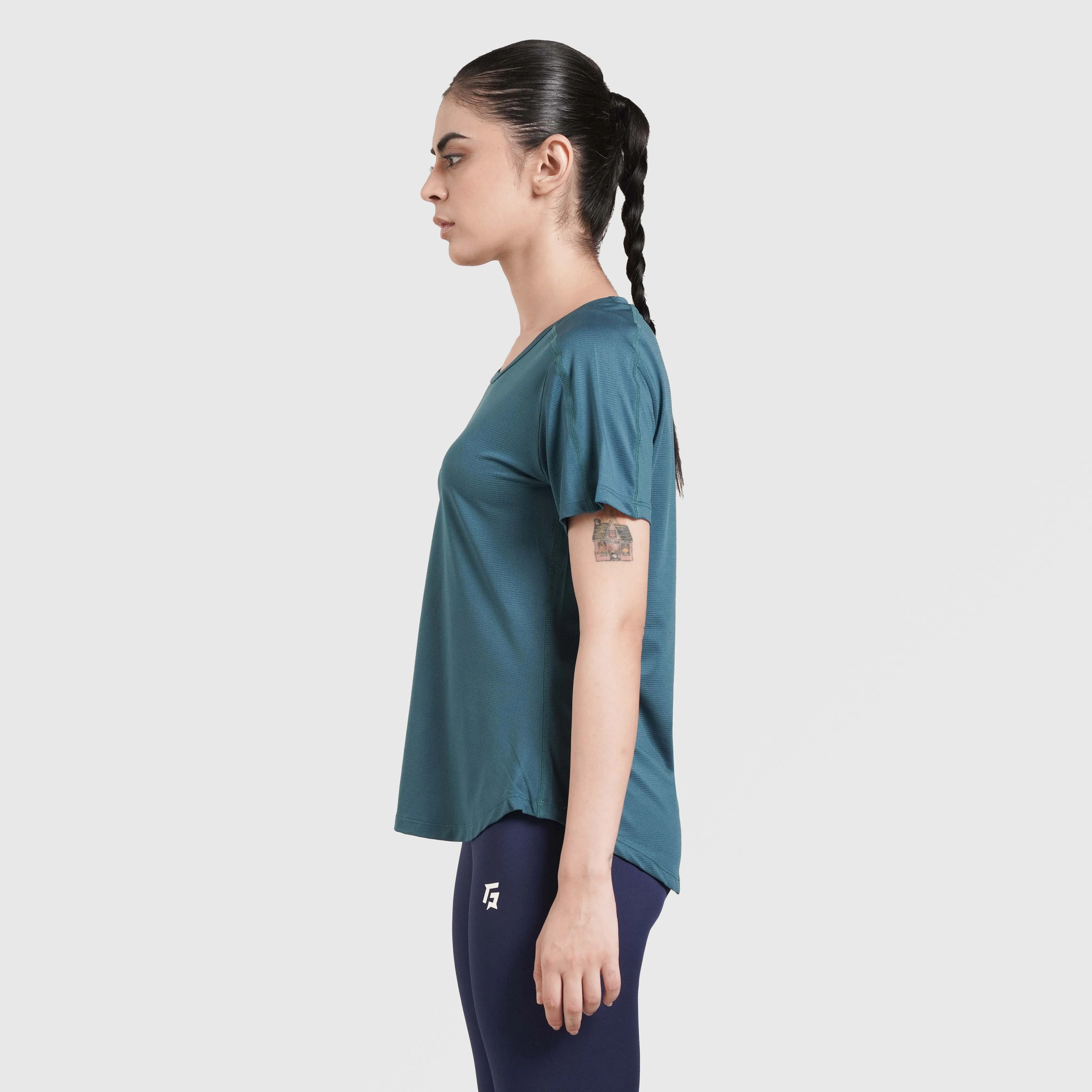 Comfort Flow Tee (Dark Teal)