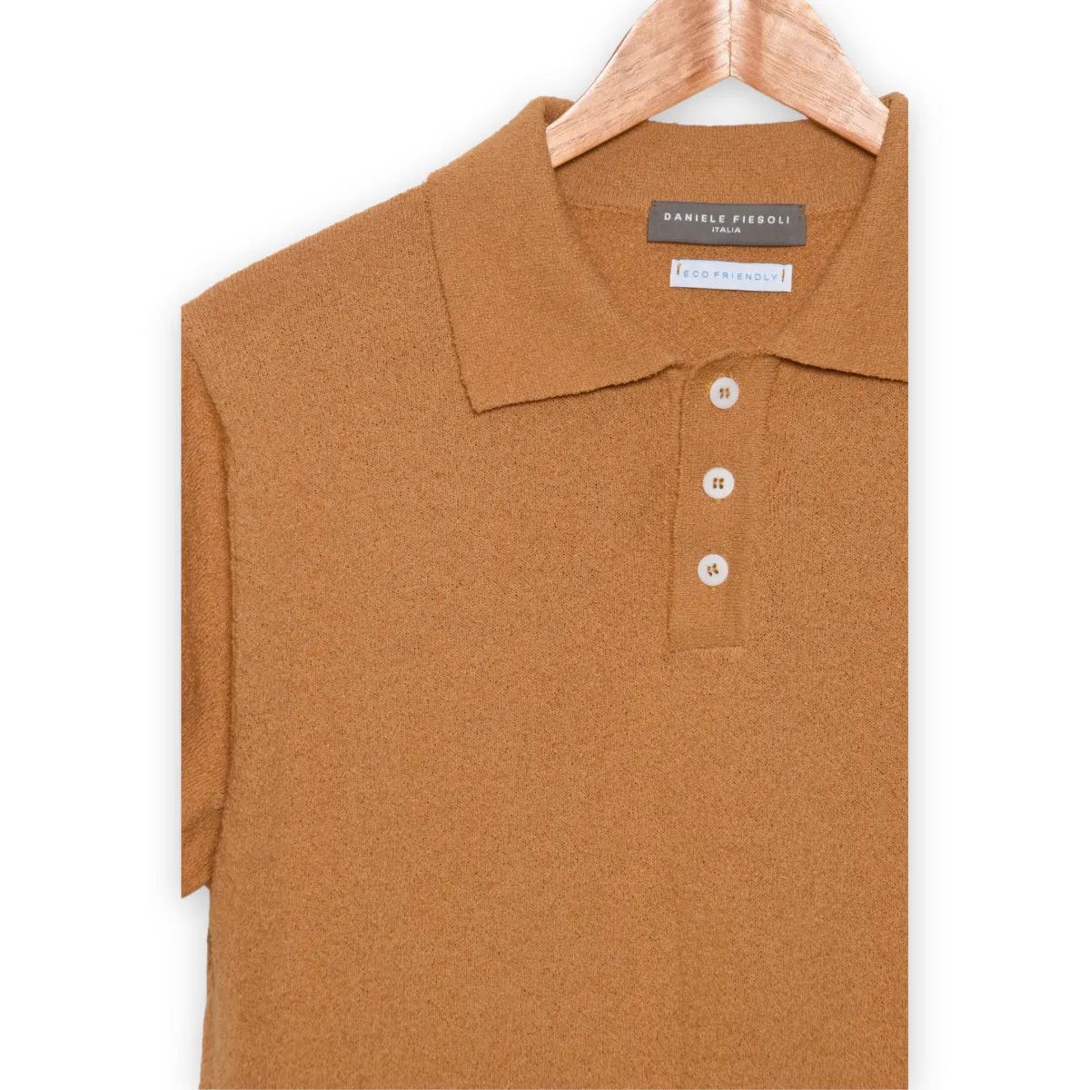 Daniele Fiesoli Polo Sponge Cotton DF 7033 59 zafferano