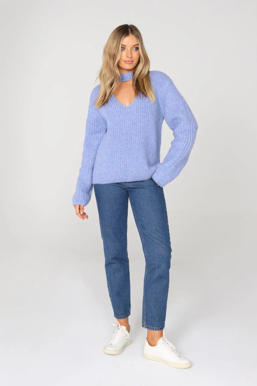 Delta Knit Jumper | Blue