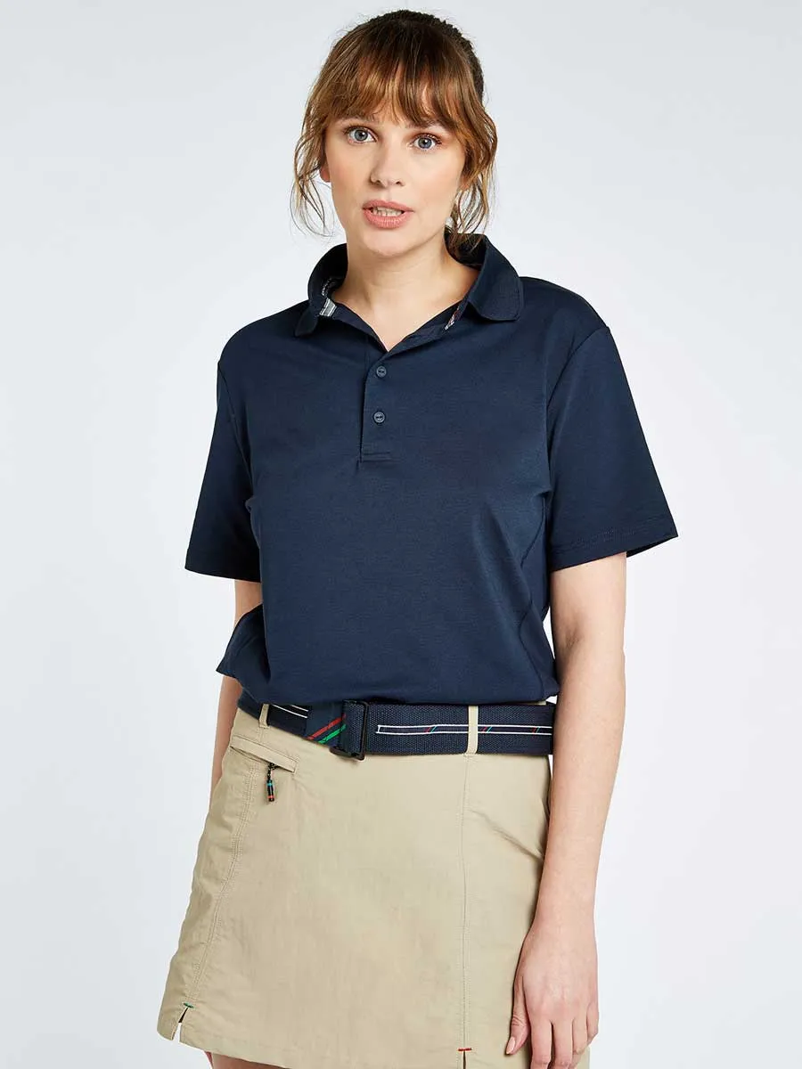 DUBARRY Sorrento Unisex Short-Sleeved Technical Polo - Navy