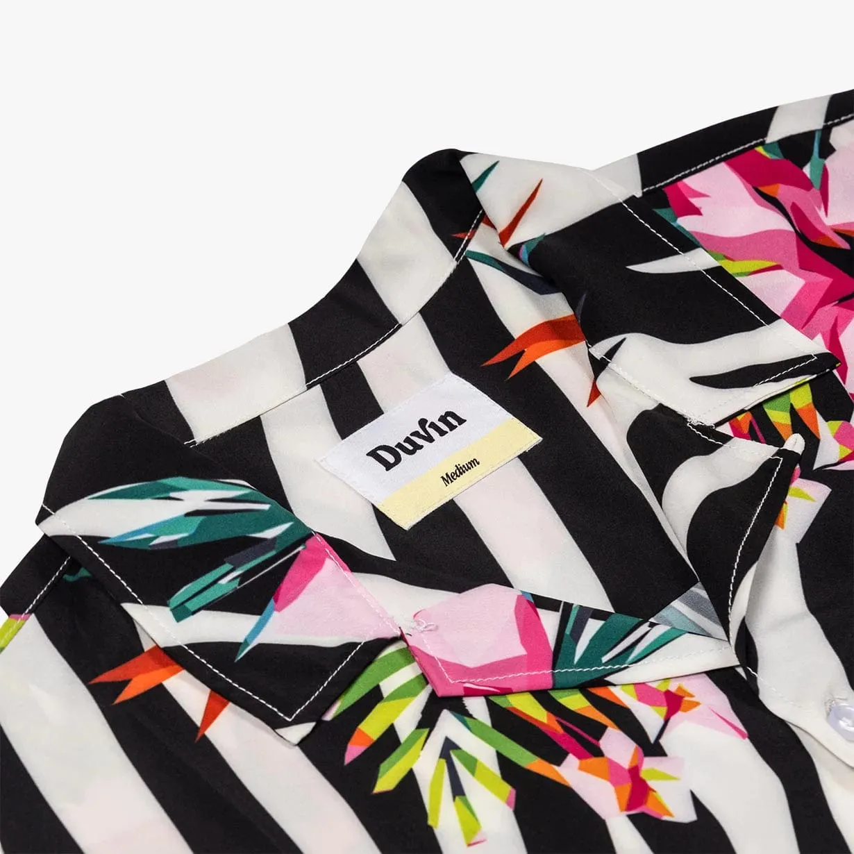 Duvin - "Zebra Floral" Buttonup Shirt - Lightweight Stretch Relaxed Fit