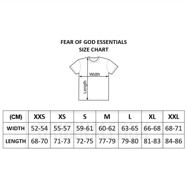 FEAR OF GOD Essentials Felt Logo Tee Wood