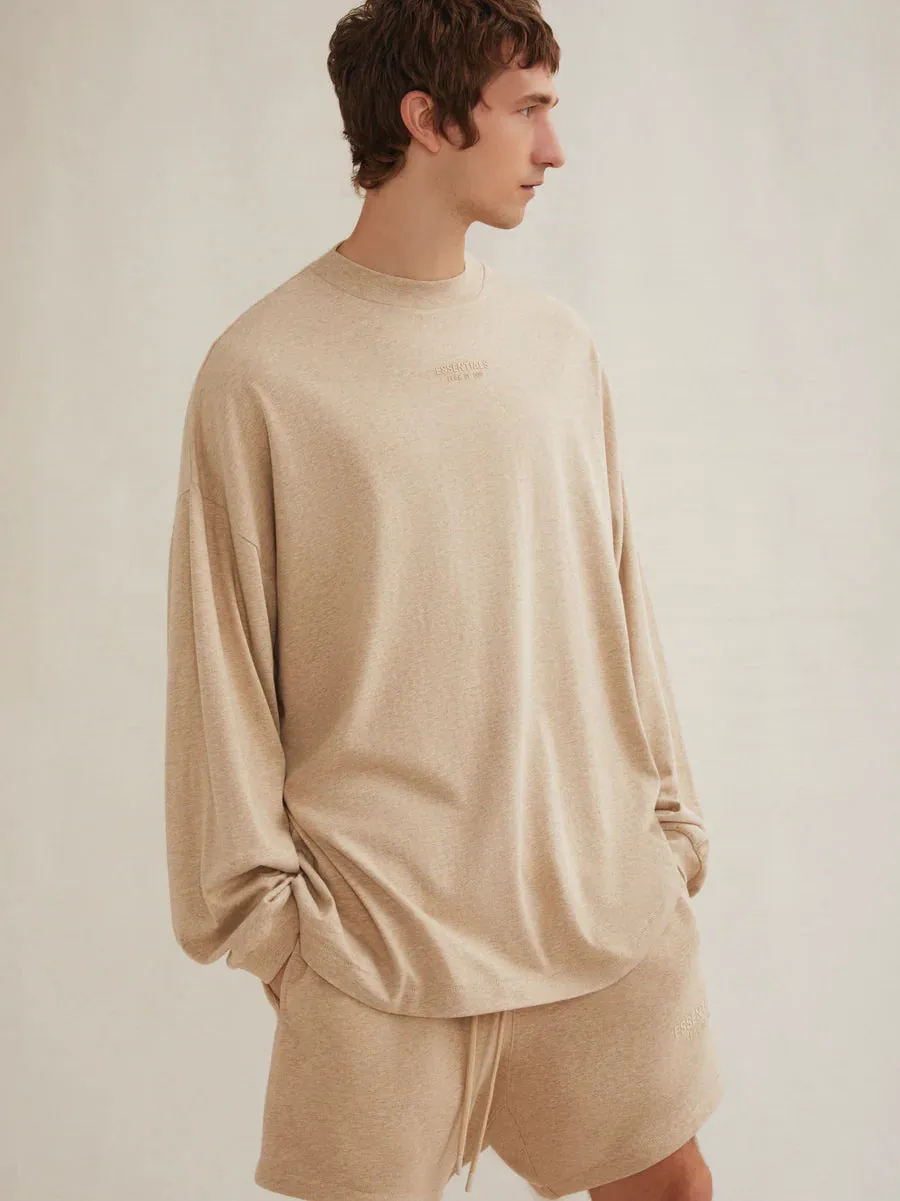 Fear of God Essentials LS Tee in Gold Heather