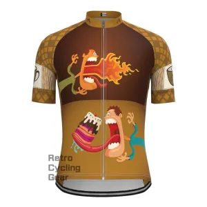 Funny character tongue Short Sleeves Cycling Jersey