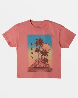 Girls 4-16 Palm Springs Oversized T-Shirt - Mauve Glow