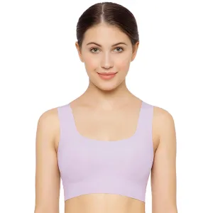 Gococi Padded Non-wired Full Cup Everyday Wear Full coverage T-Shirt Bra - Lilac