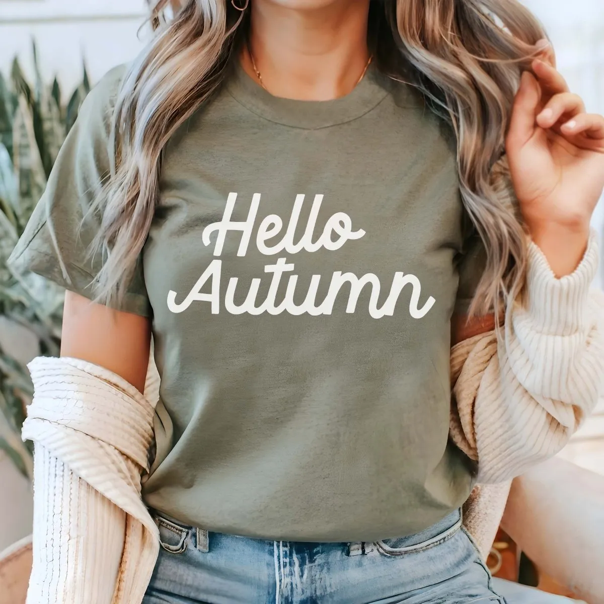 Hello Autumn Wholesale Bella Graphic Tee - Quick Shipping