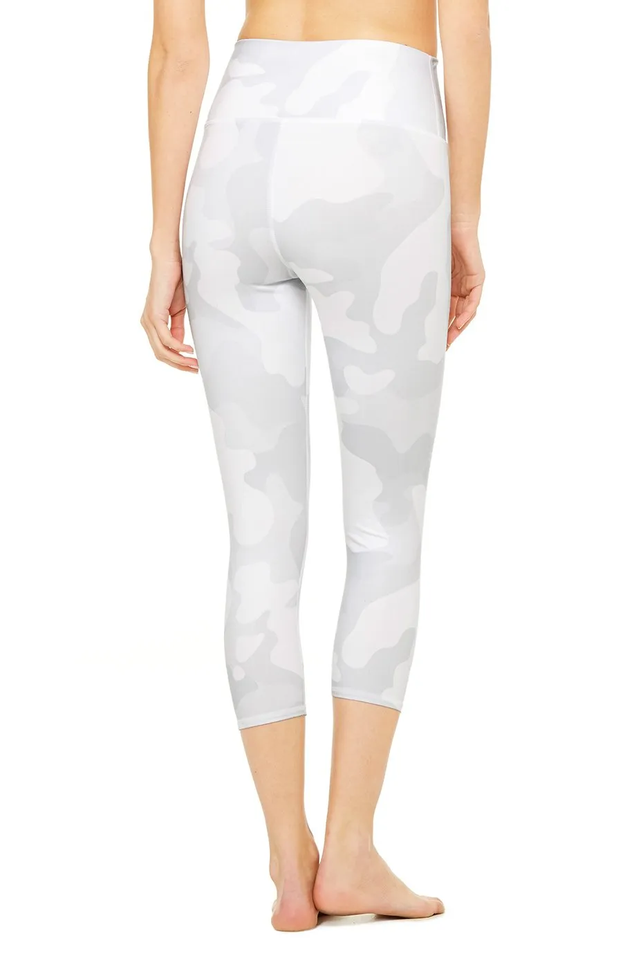 High-Waist Airbrush Capri - Print