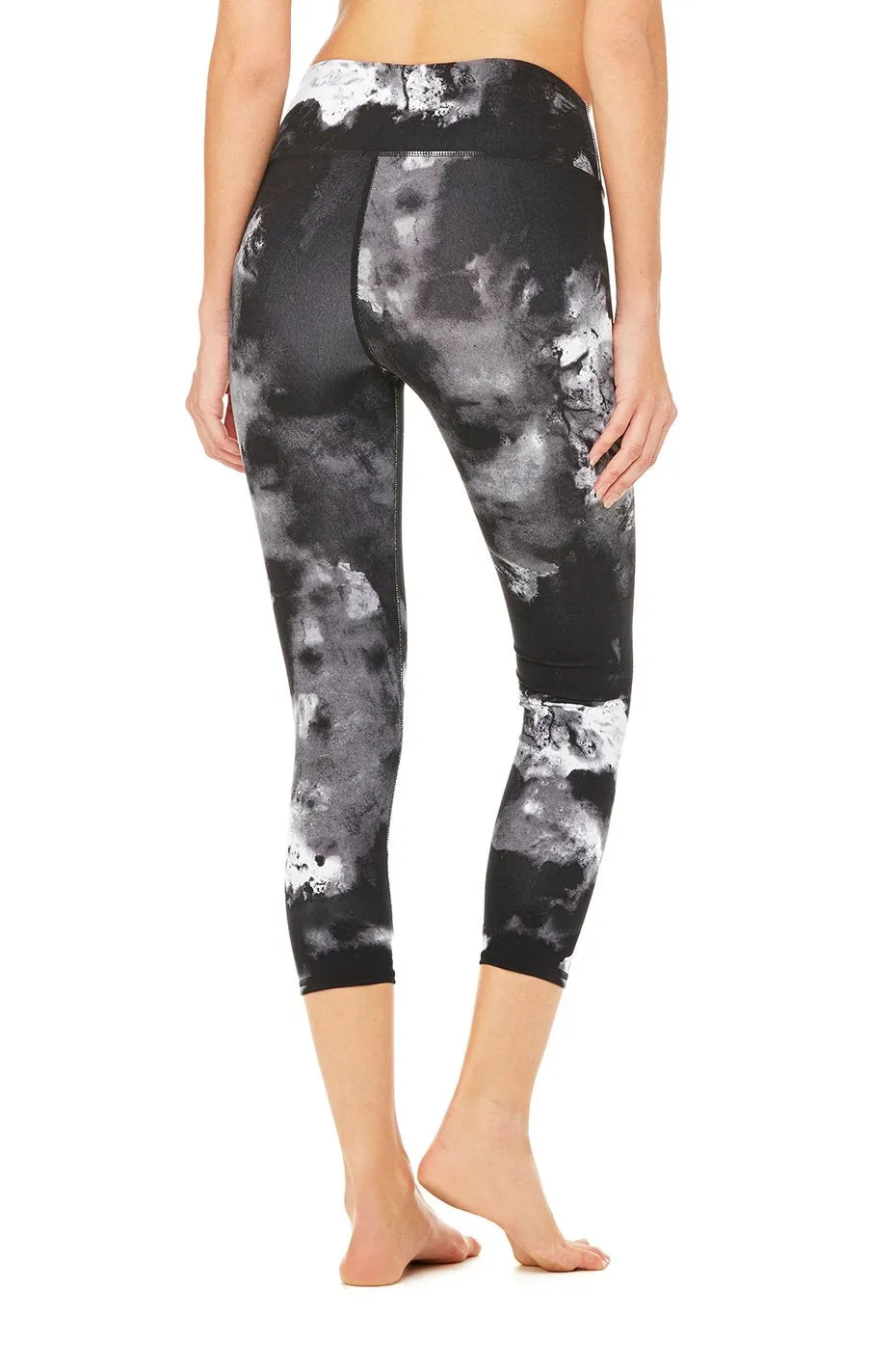 High-Waist Airbrush Capri - Print