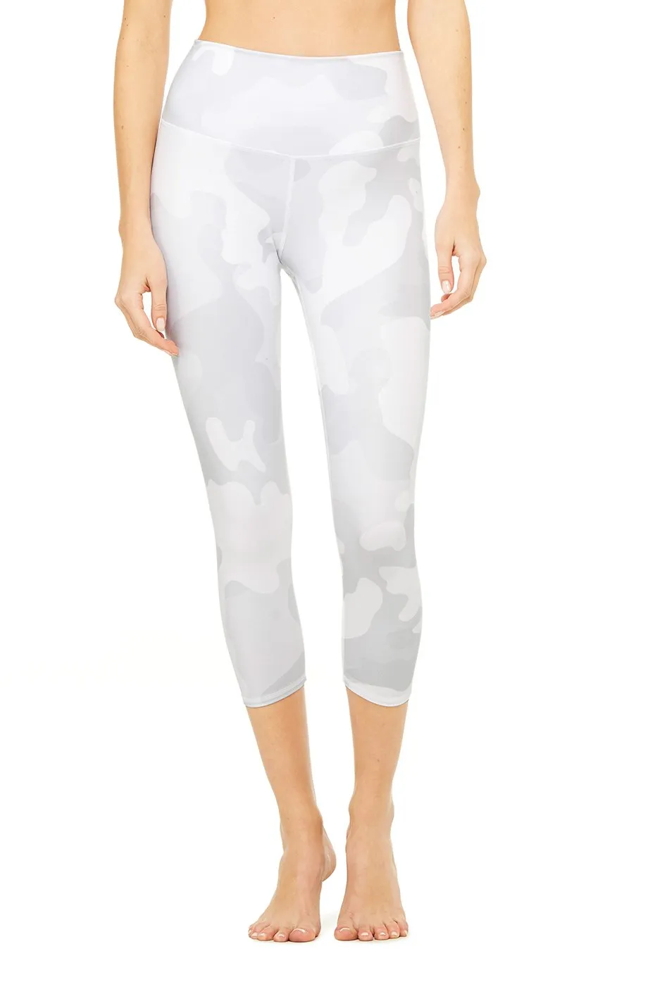 High-Waist Airbrush Capri - Print