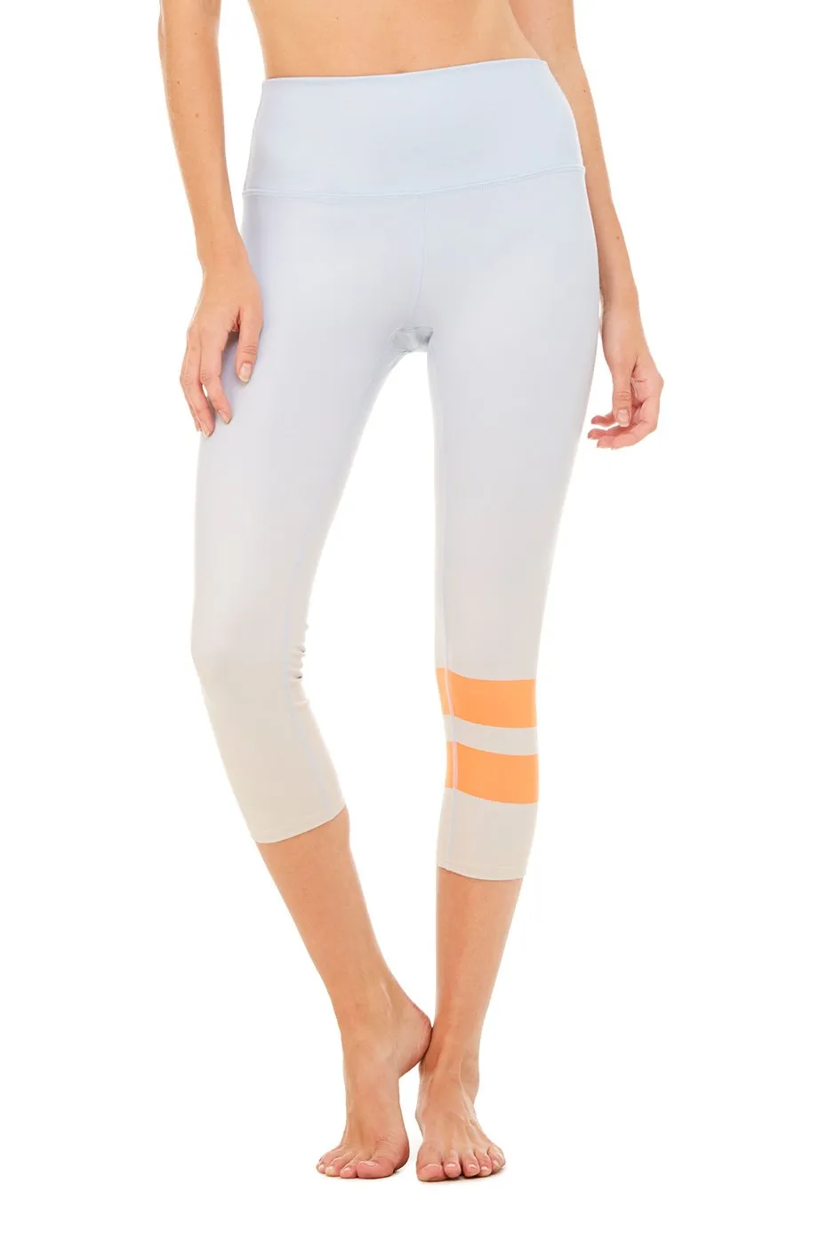 High-Waist Airbrush Capri - Print