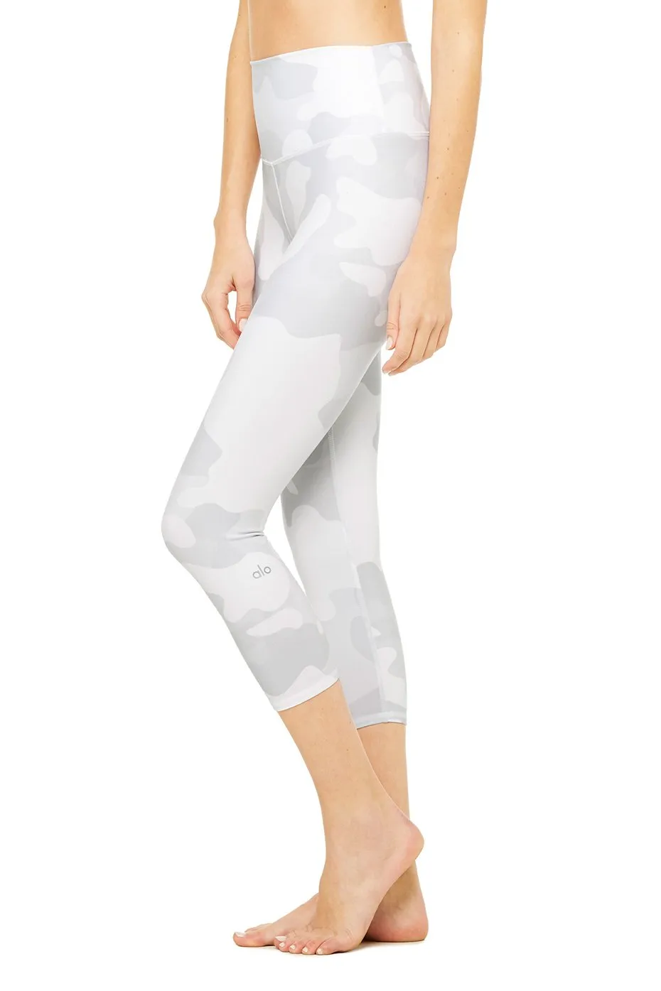 High-Waist Airbrush Capri - Print