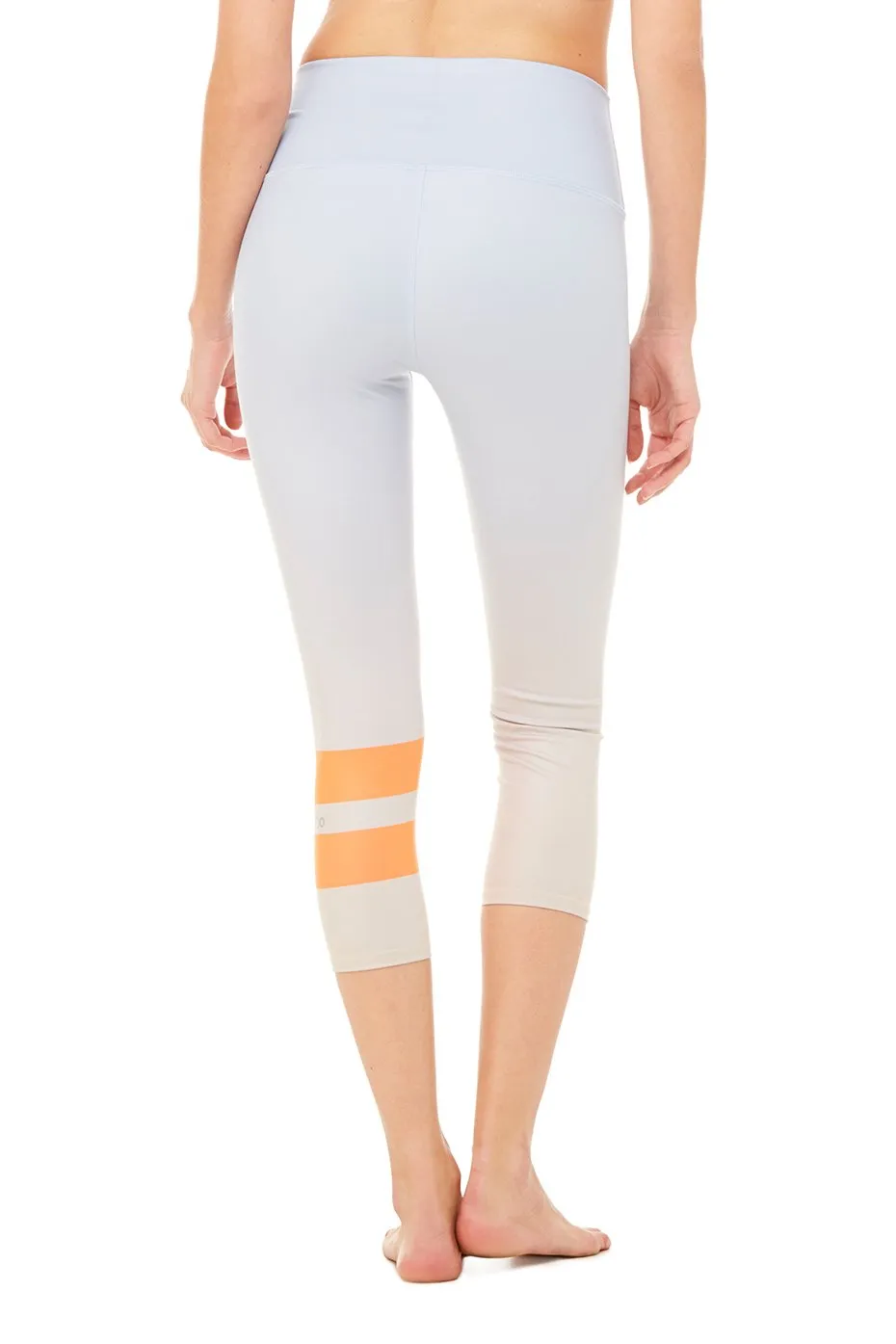 High-Waist Airbrush Capri - Print