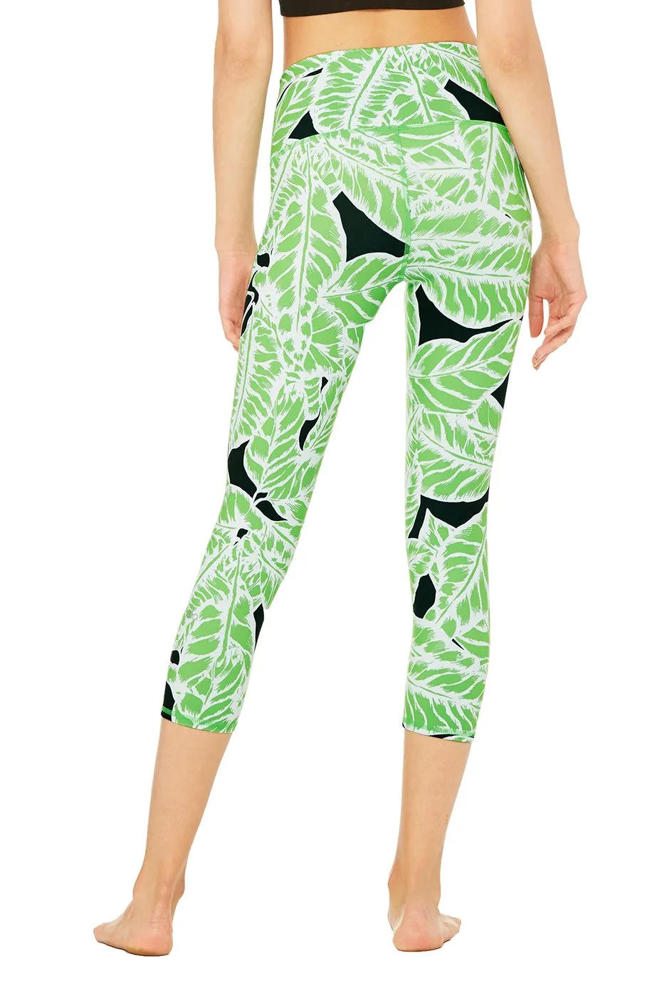 High-Waist Airbrush Capri - Print