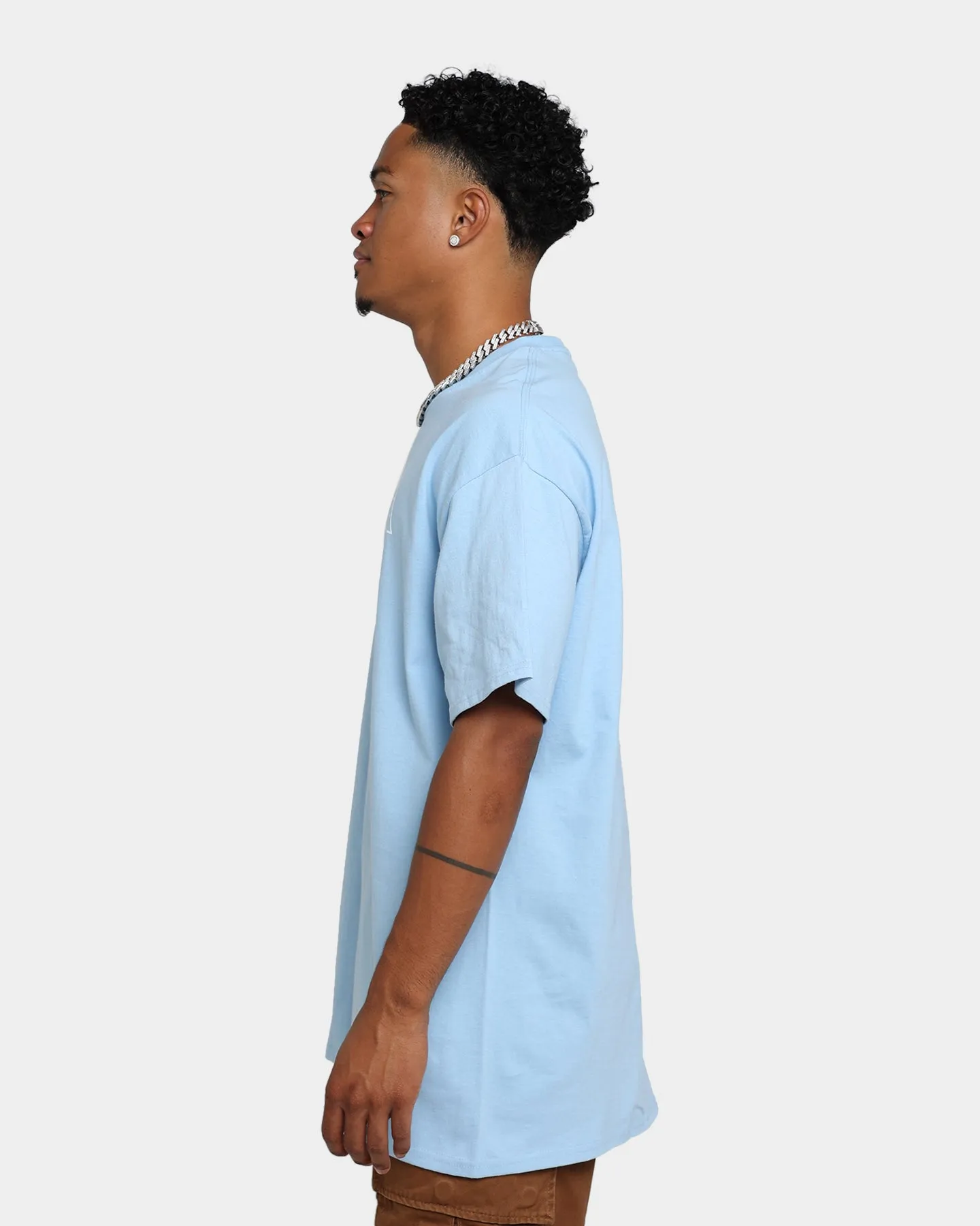 HUF Essentials T-Shirt Light Blue